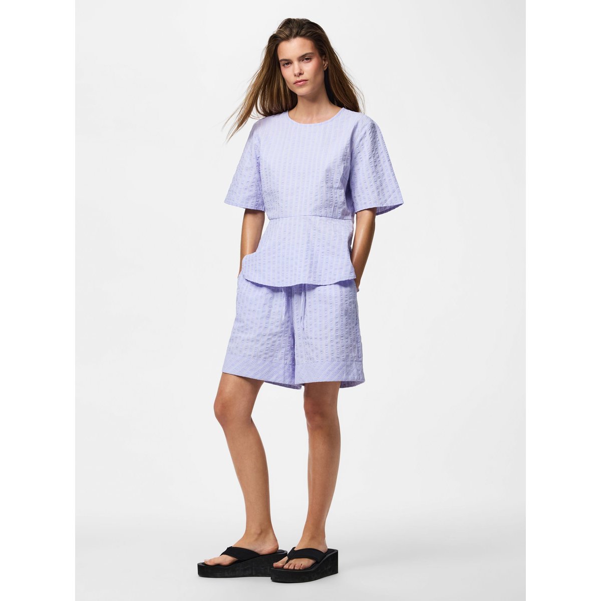 Short pastel lilac, PIECES