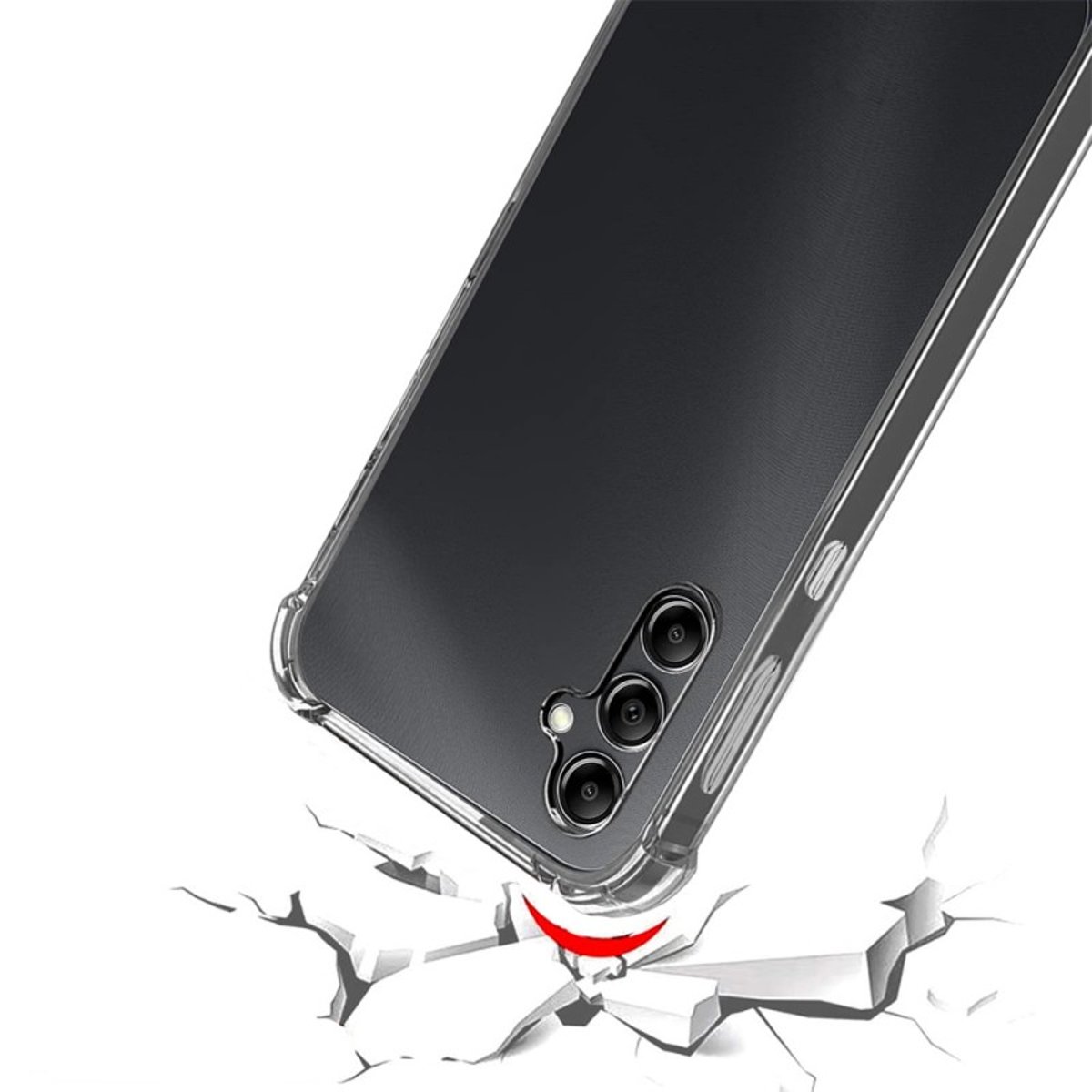 Coque Galaxy A14 antichoc + 2 vitres transparent, EVETANE