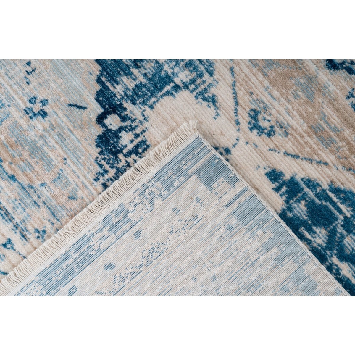 Tapis rectangulaire tissé, BAROQUE beige, bleu, ARTE ESPINA