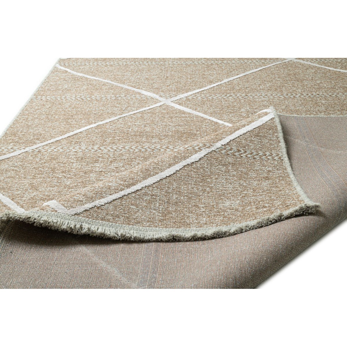 Tapis tissé en laine et viscose - BRADERUP bleu clair, THEKO