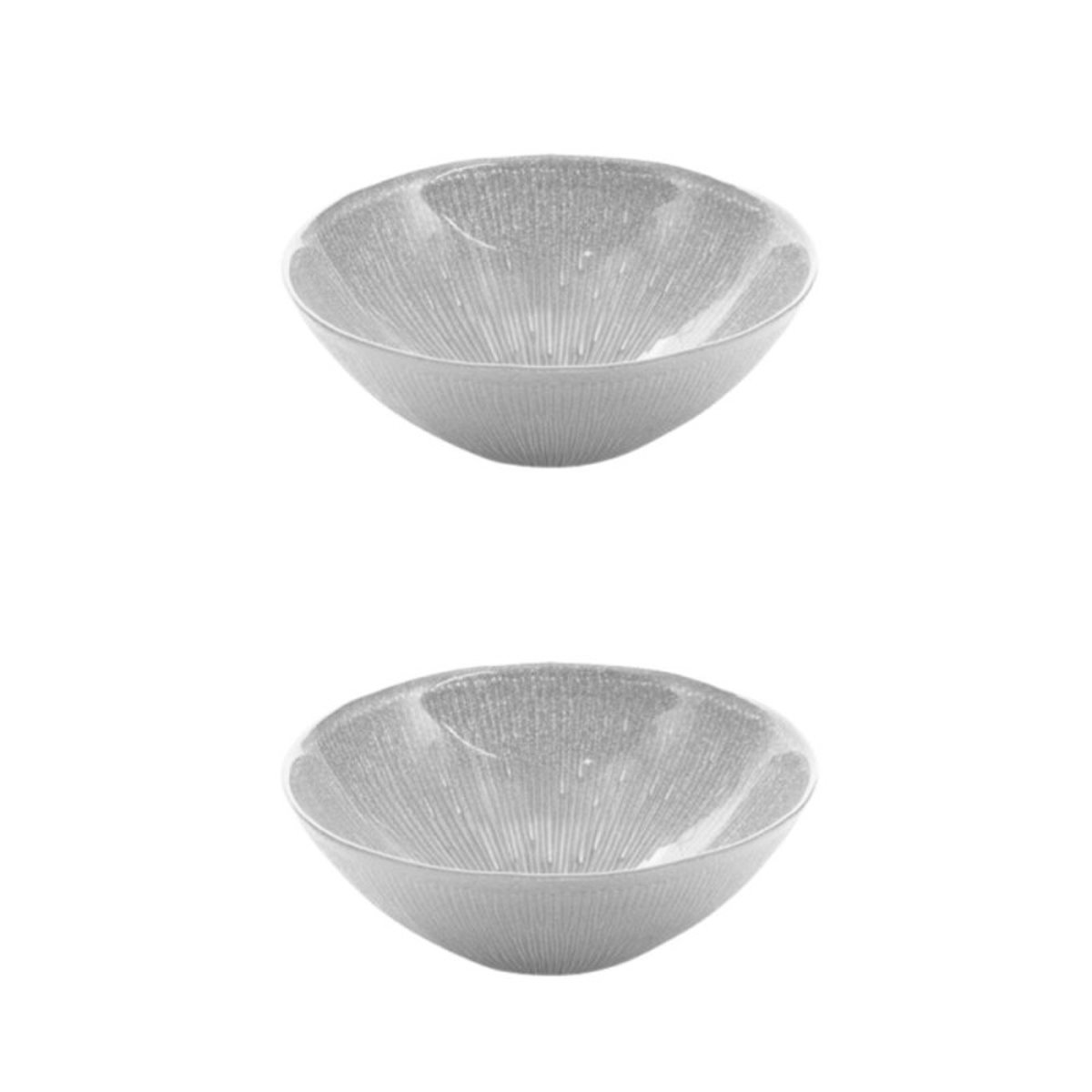 Coupelle Glitter 17 cm (lot de 2) - GLITTER gris, TABLE PASSION