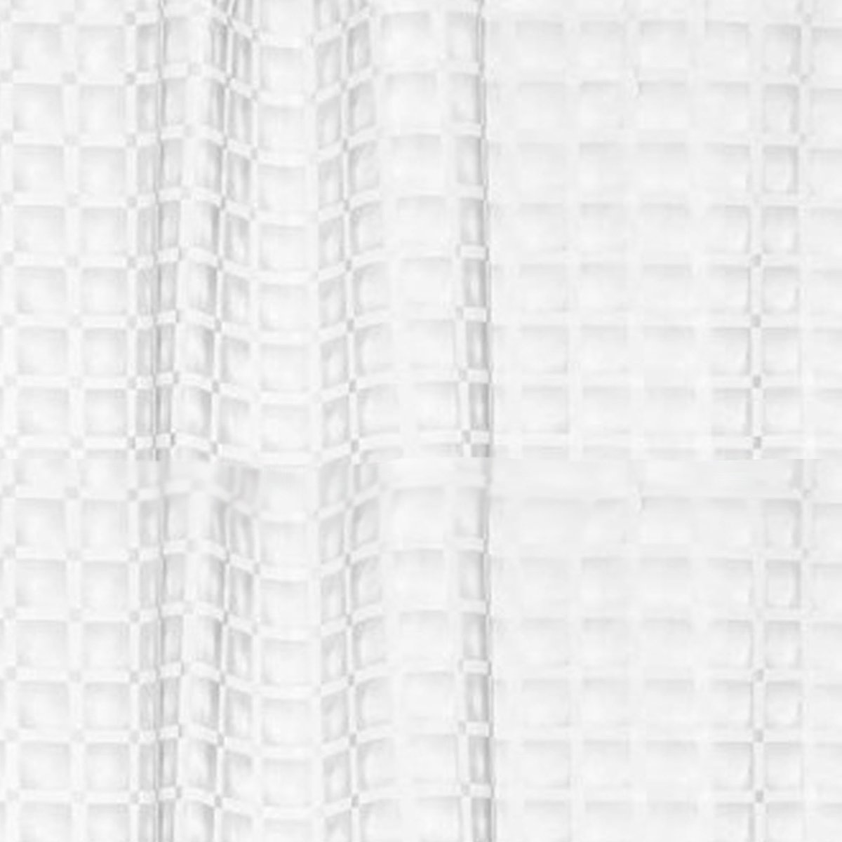 Rideau de douche plastique transparent à carreaux 180x180cm v019839, WADIGA