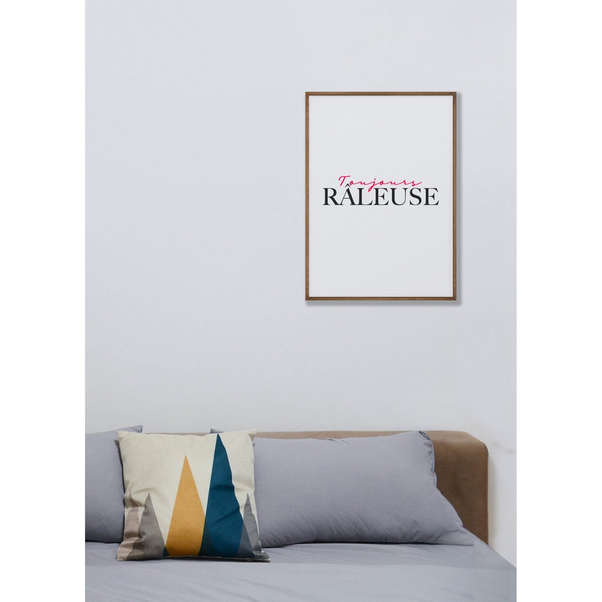 Affiche Toujours râleuse blanc, L'AFFICHERIE