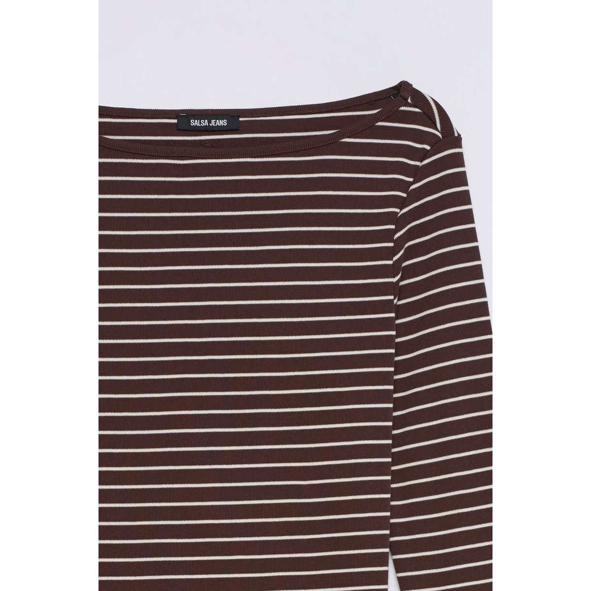 PULL À RAYURES marron, SALSA JEANS
