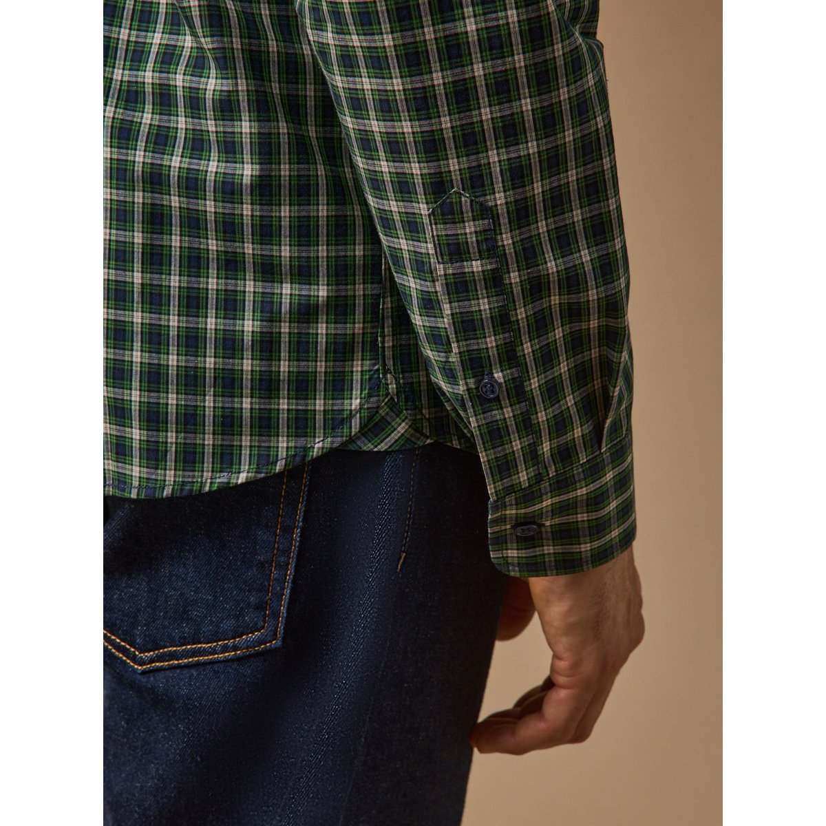 Chemise popeline carreaux - coupe ajustée carreaux ecossais, CYRILLUS