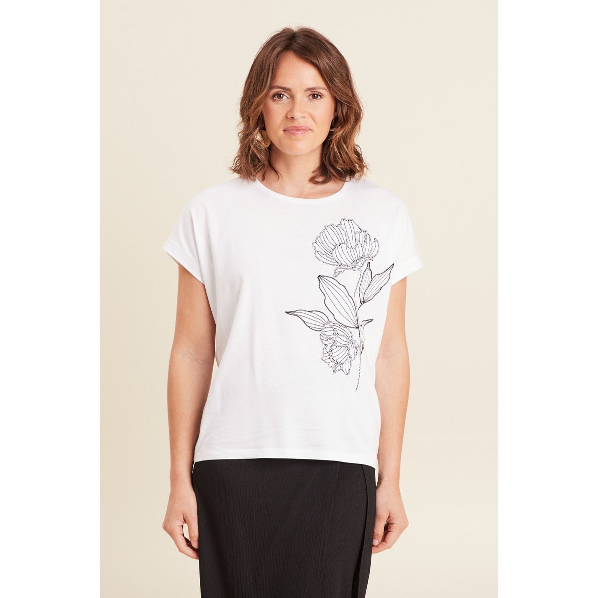 T-shirt manches courtes blanc, BREAL