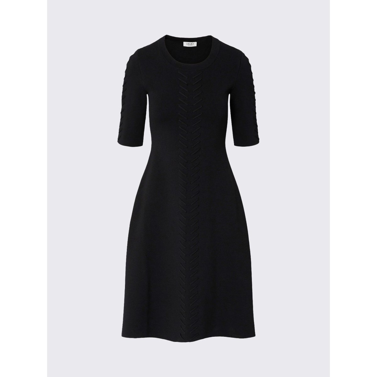 Robe en maille évasée noir, LIU JO