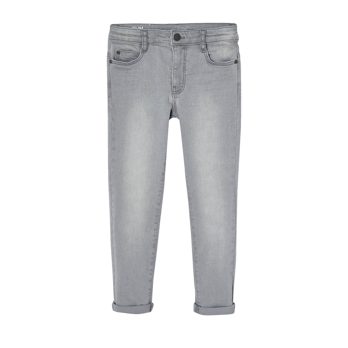 Jean slim MorphologiK "waterless" tour de hanches MEDIUM denim gris, VERTBAUDET