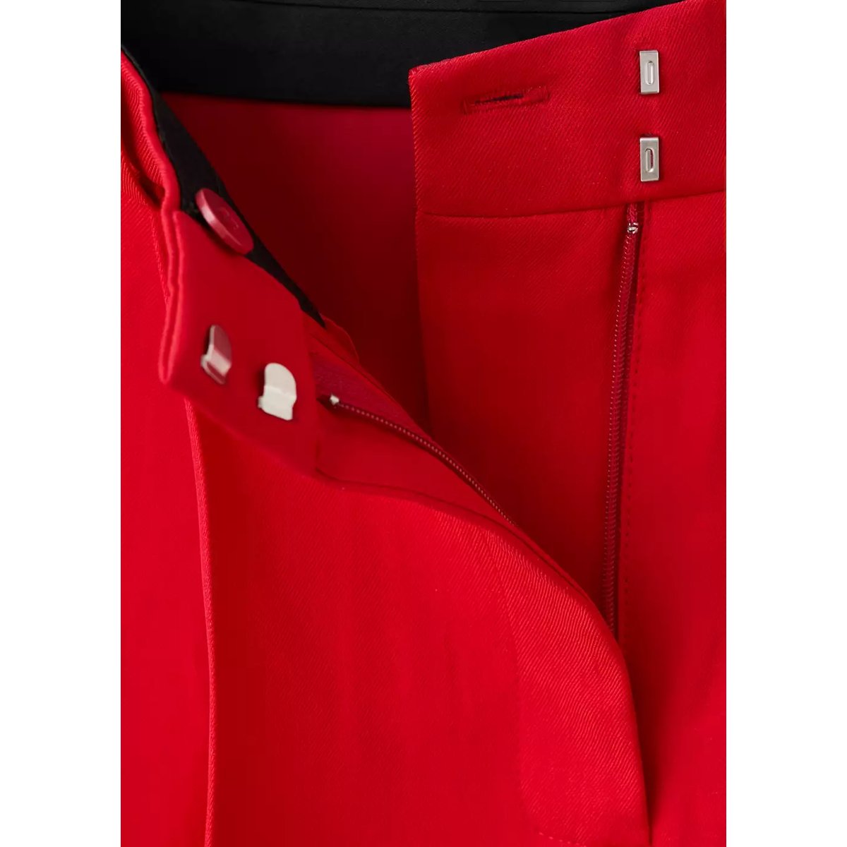 Bermuda droit taille normale rouge, MANGO