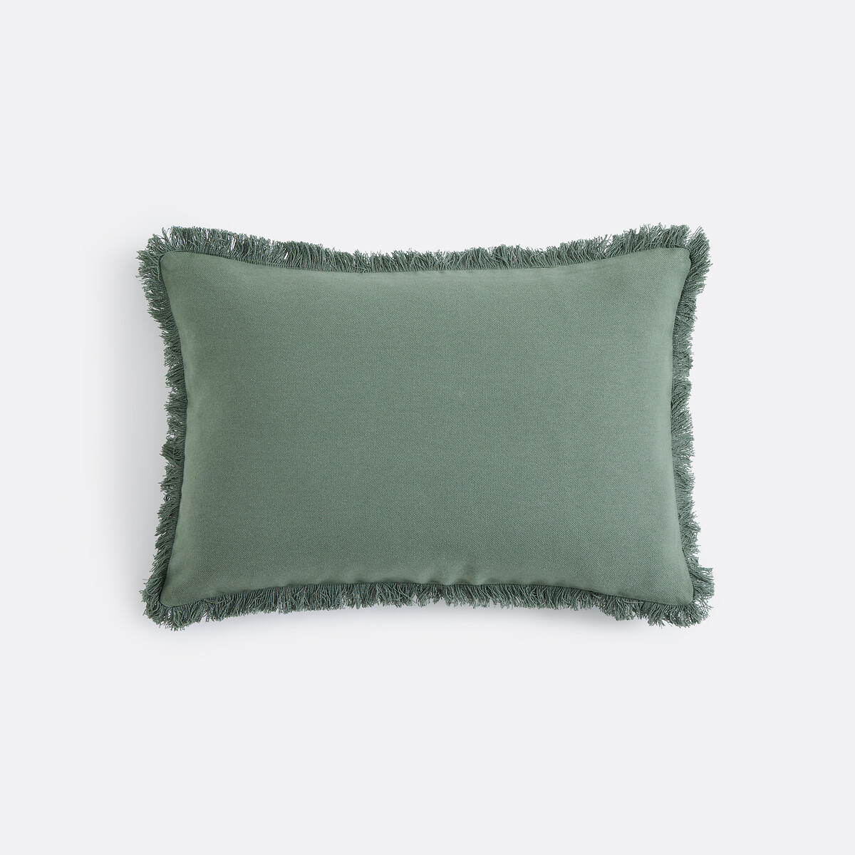 Housse de coussin coton natté, Panama vert sauge, LA REDOUTE INTERIEURS