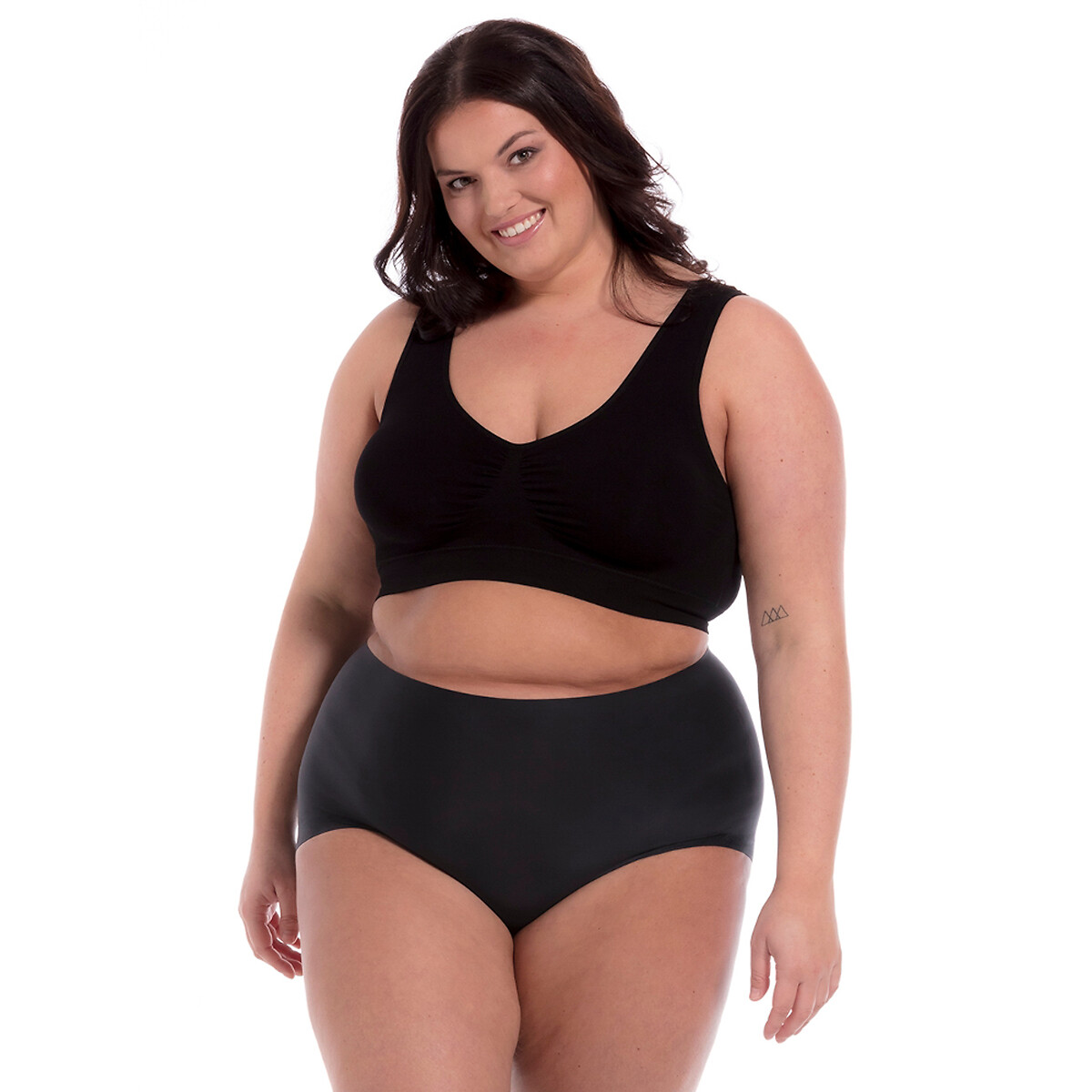Brassière comfort in bambù nero , MAGIC BODYFASHION
