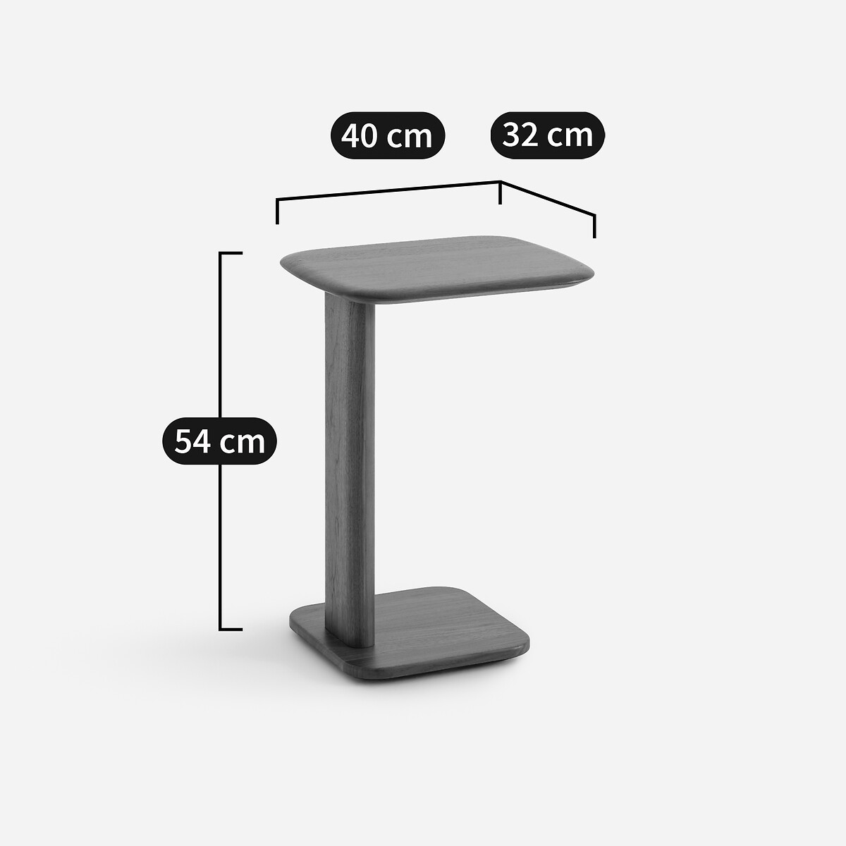 Mesa de apoio em nogueira maciça, MONCEAU nogueira, EMMANUEL GALLINA X AM.PM