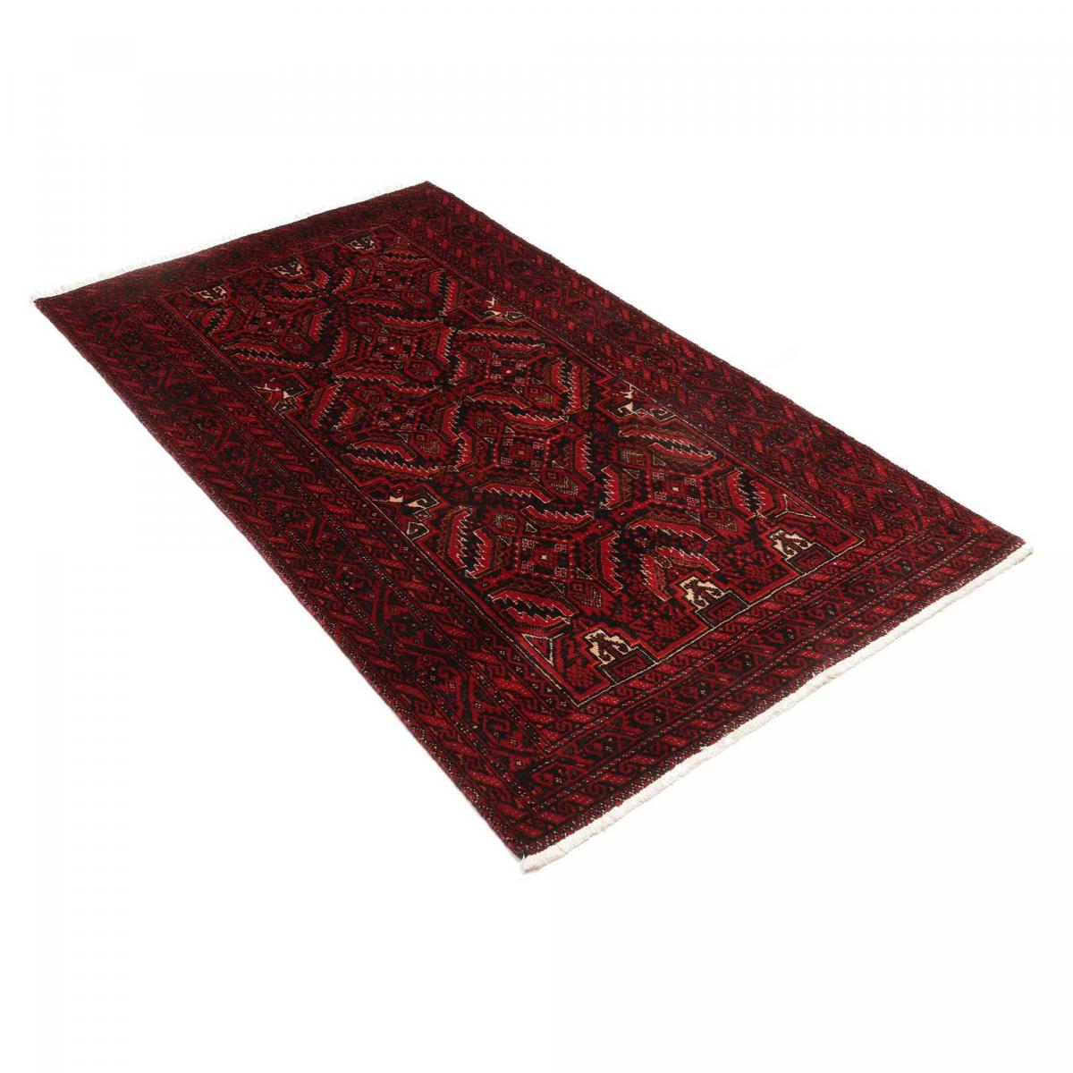 Tapis d'orient, motif oriental, noué main en laine, BALUTSCH rouge, beige, noir, UN AMOUR DE TAPIS