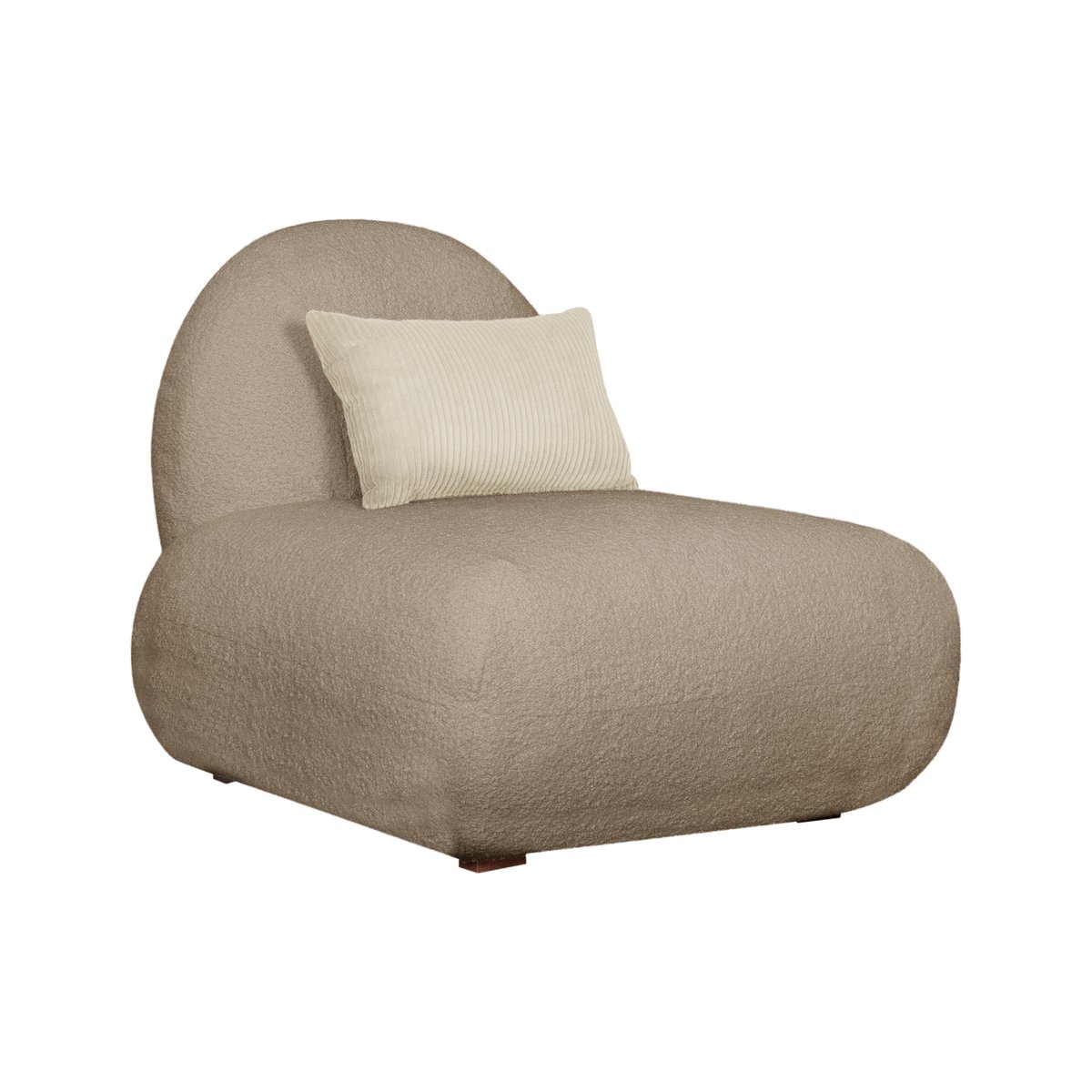 Fauteuil bouclette - OMEGA beige, CAMIF