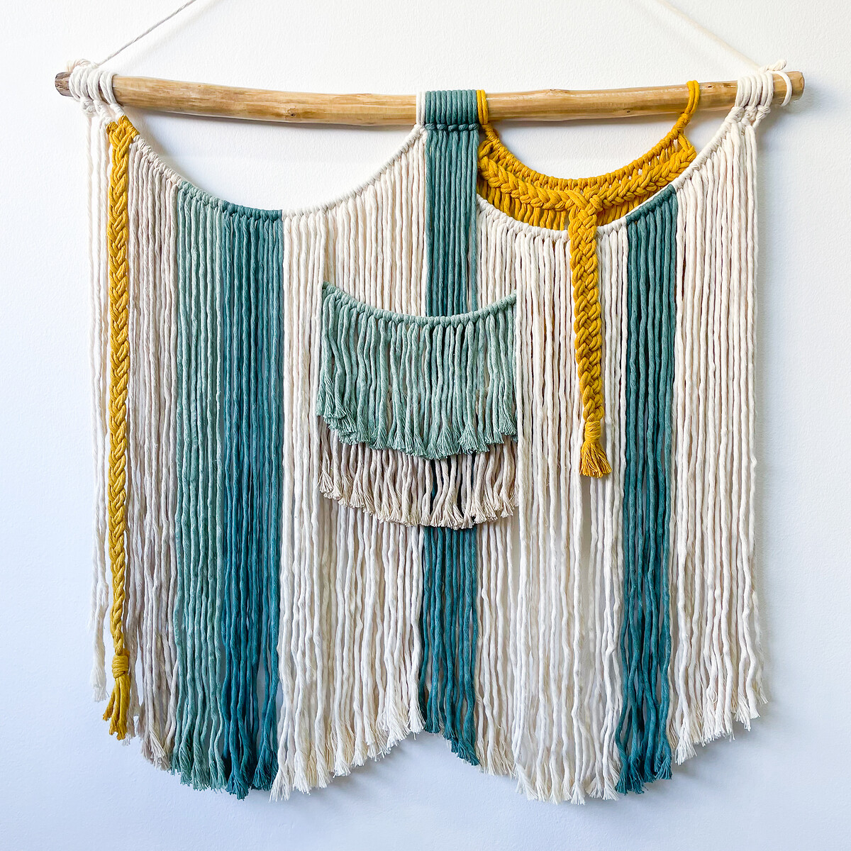 Decoração de parede em macramé FLORESTA #15A, Macramar multicolor, MACRAMAR