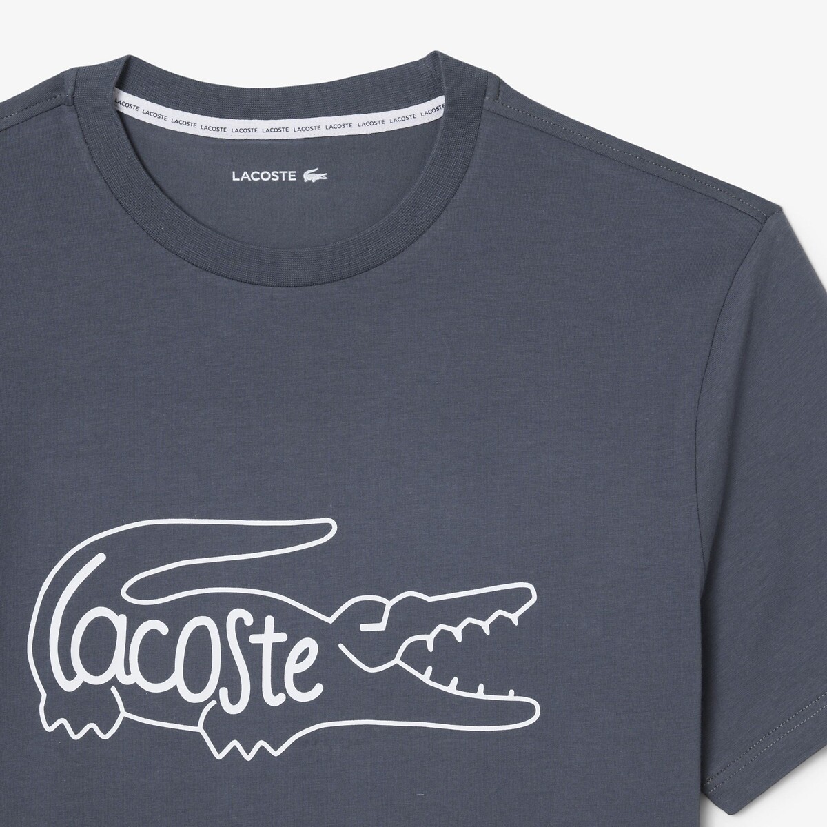 Pyjashort en jersey imprimé crocodiles gris-2si, LACOSTE