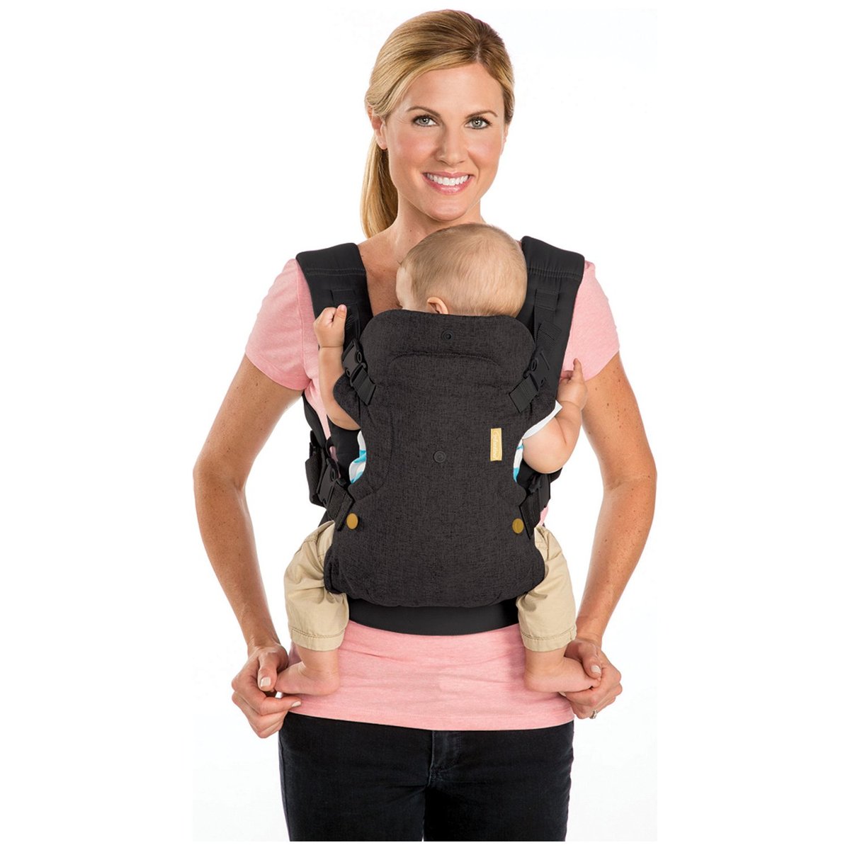 Porte bébé flip 4 en 1 denim noir, INFANTINO
