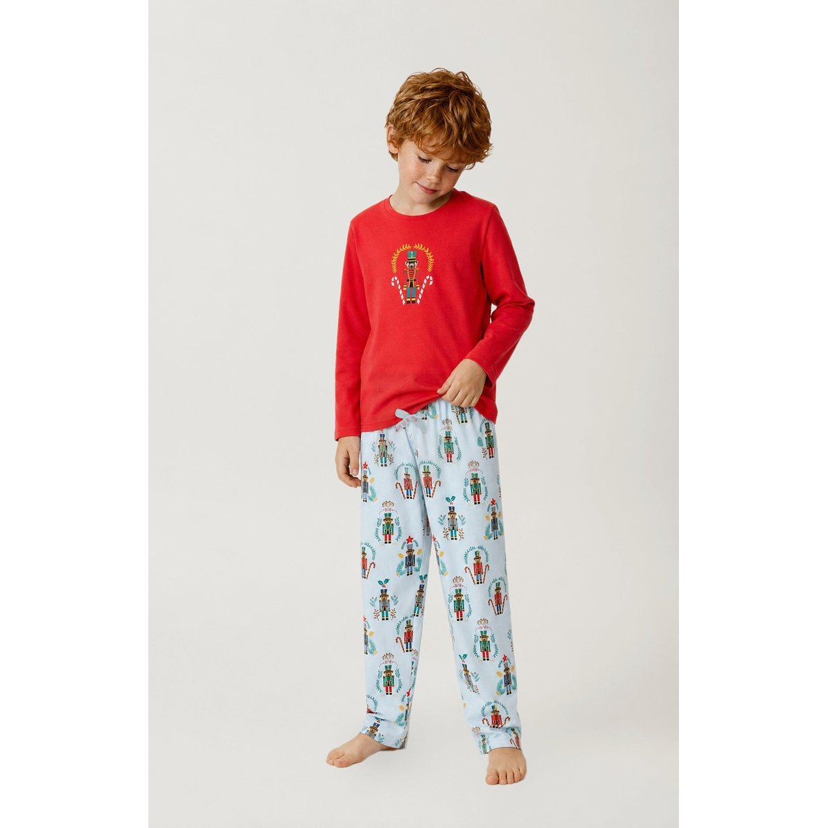 Pyjama enfant en jersey de coton épais imprimé Casse-noisette glace, ARTHUR