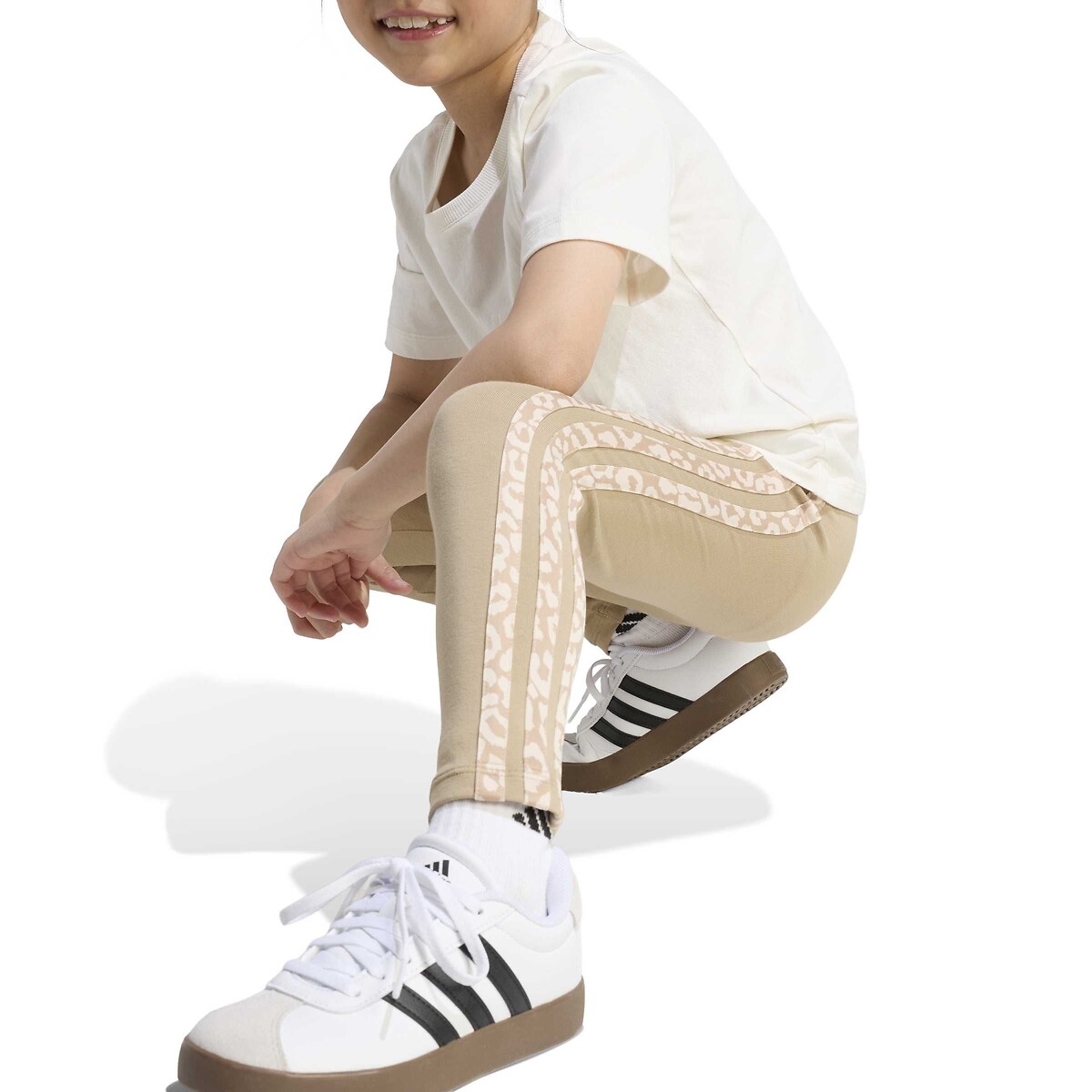 Set aus Shirt und Leggings beige/weiss, ADIDAS SPORTSWEAR