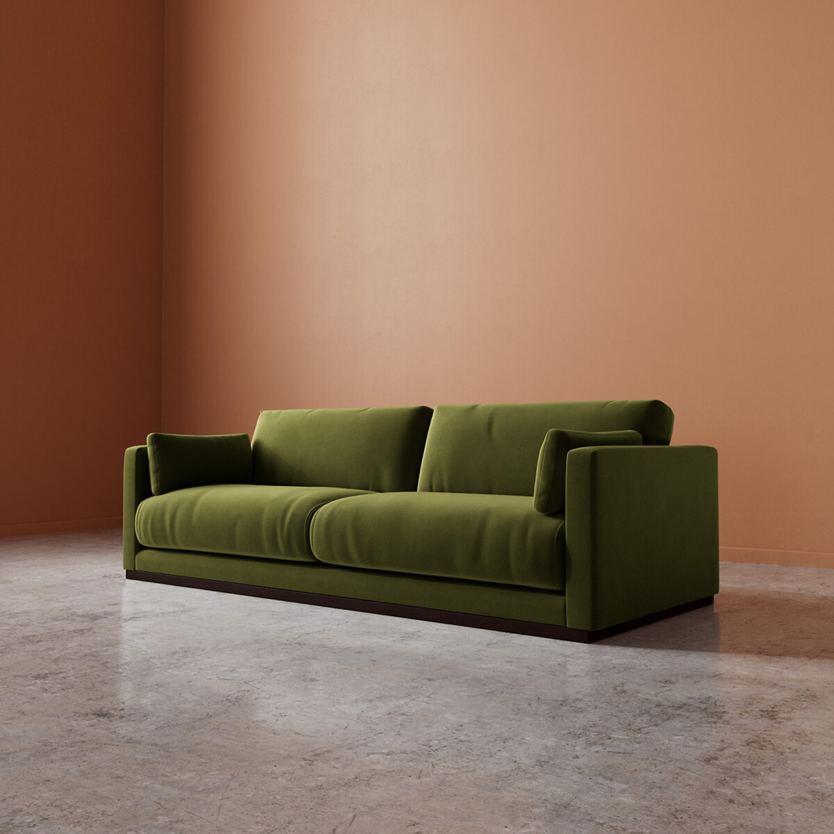Alesund Easy Velvet 2/3/4 Seater Sofa fern, SWOON