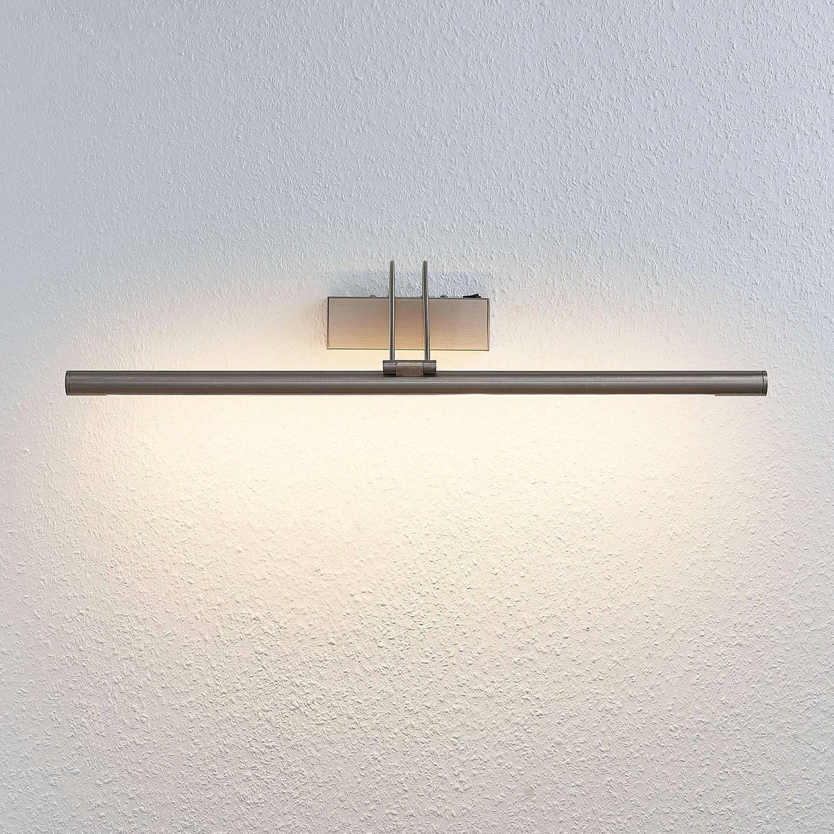 Applique en métal moderneLED, Mailine nickel satiné, LINDBY