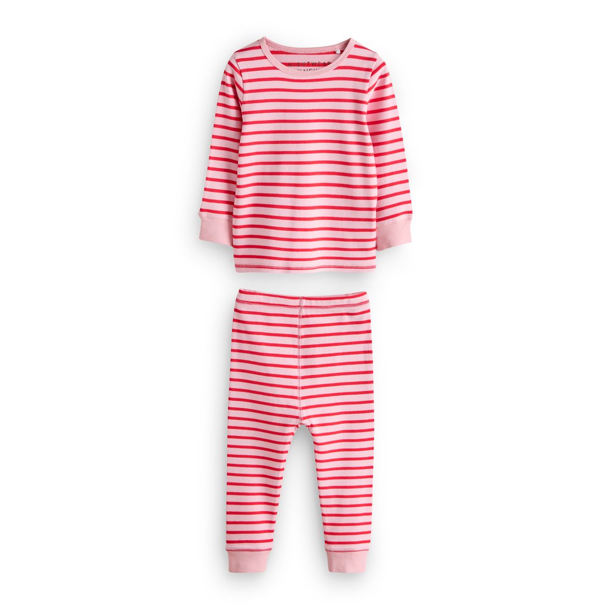 Pyjama douillet, lot de 3 rayures violettes/roses, NEXT