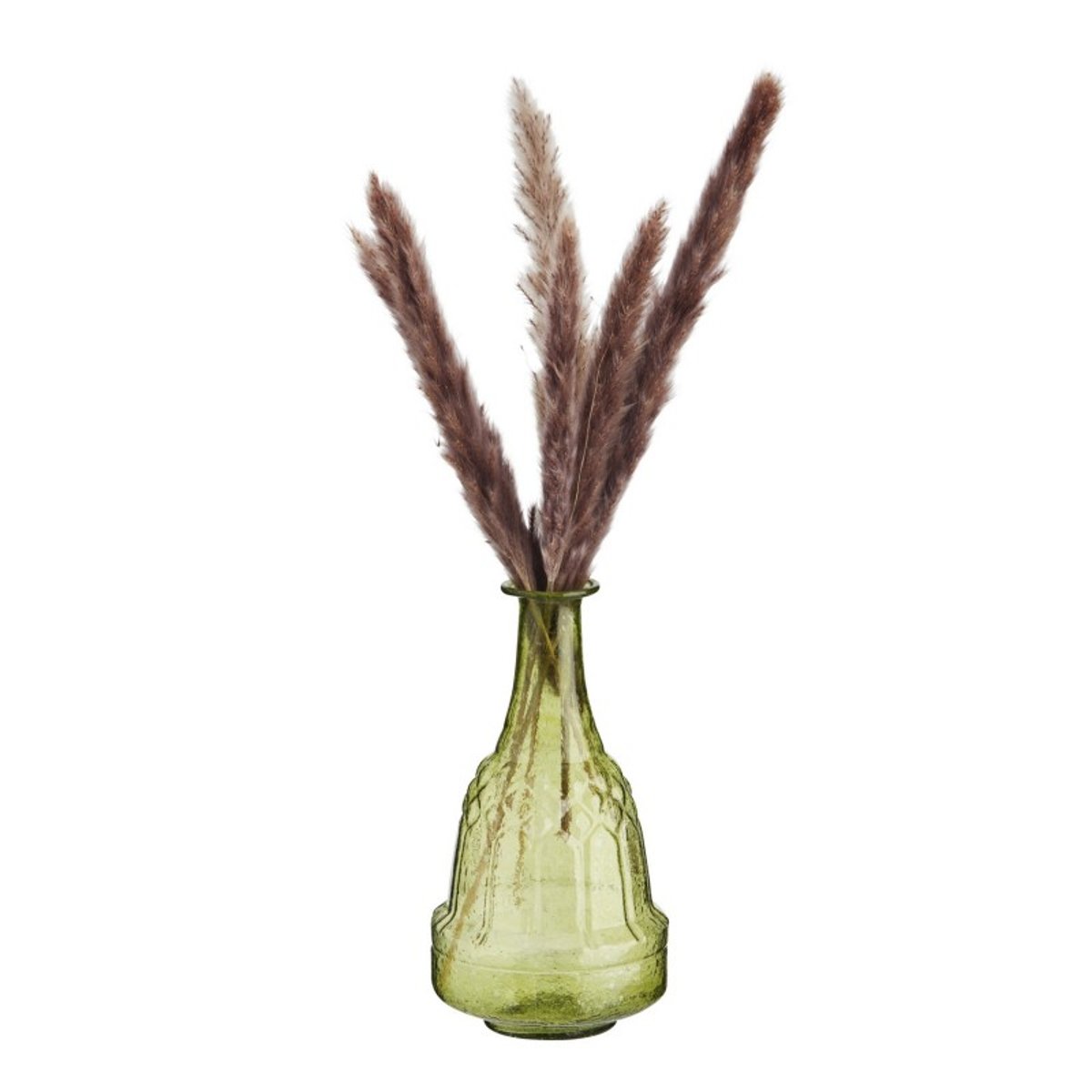 Vase soliflore verre recyclé vert anis, MADAM STOLTZ