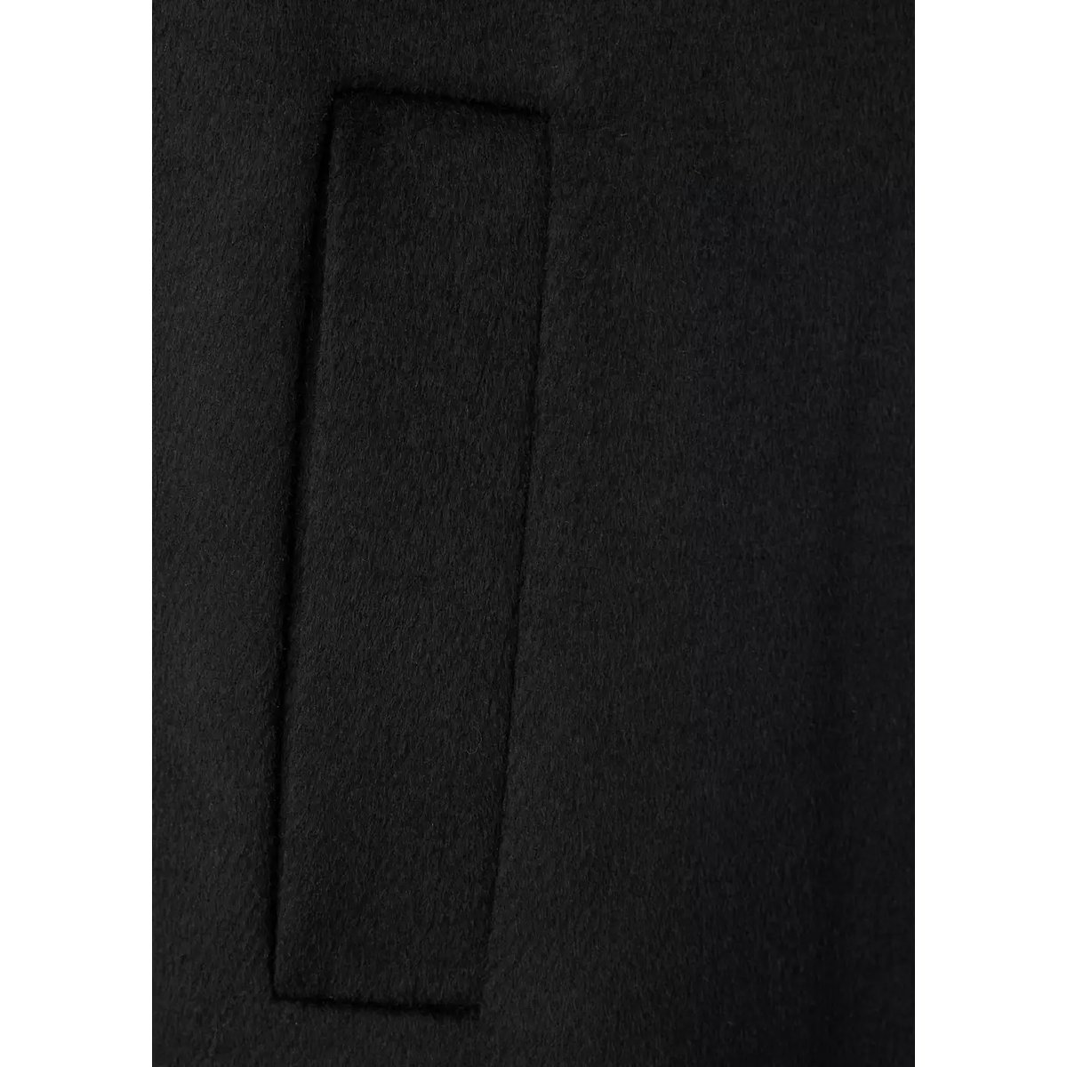 Manteau long en laine noir, MANGO TEEN