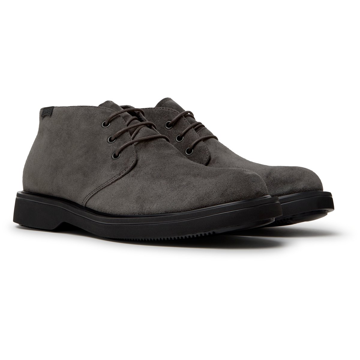 Bottines Norman Suede Leather gris fonc03, CAMPER