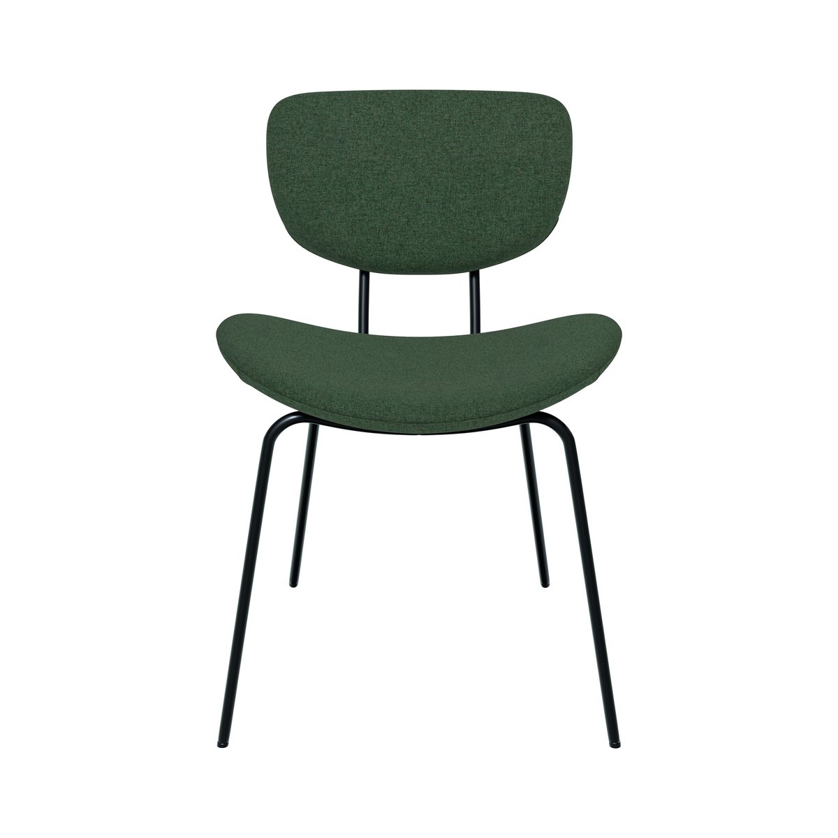 Lot de 2 chaises en tissu - VERNER vert, MAISON PAVANE