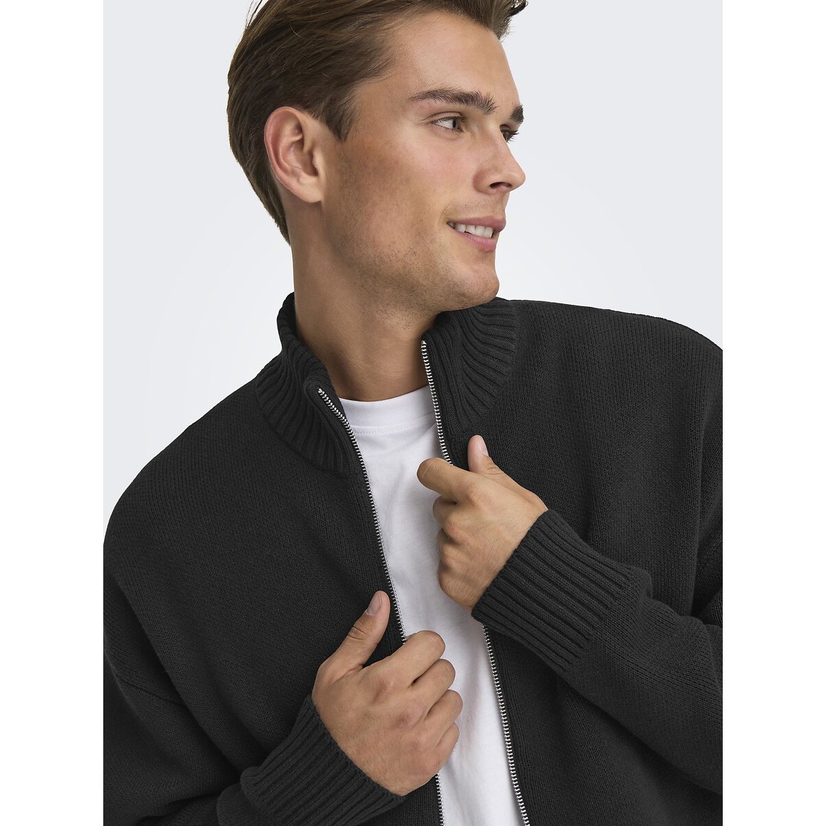 Pull col roulé noir, ONLY & SONS
