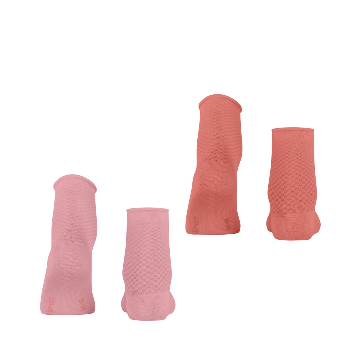 Chaussettes courtes Fine Mesh 2-Pack Semi-opaque différentes couleurs, ESPRIT