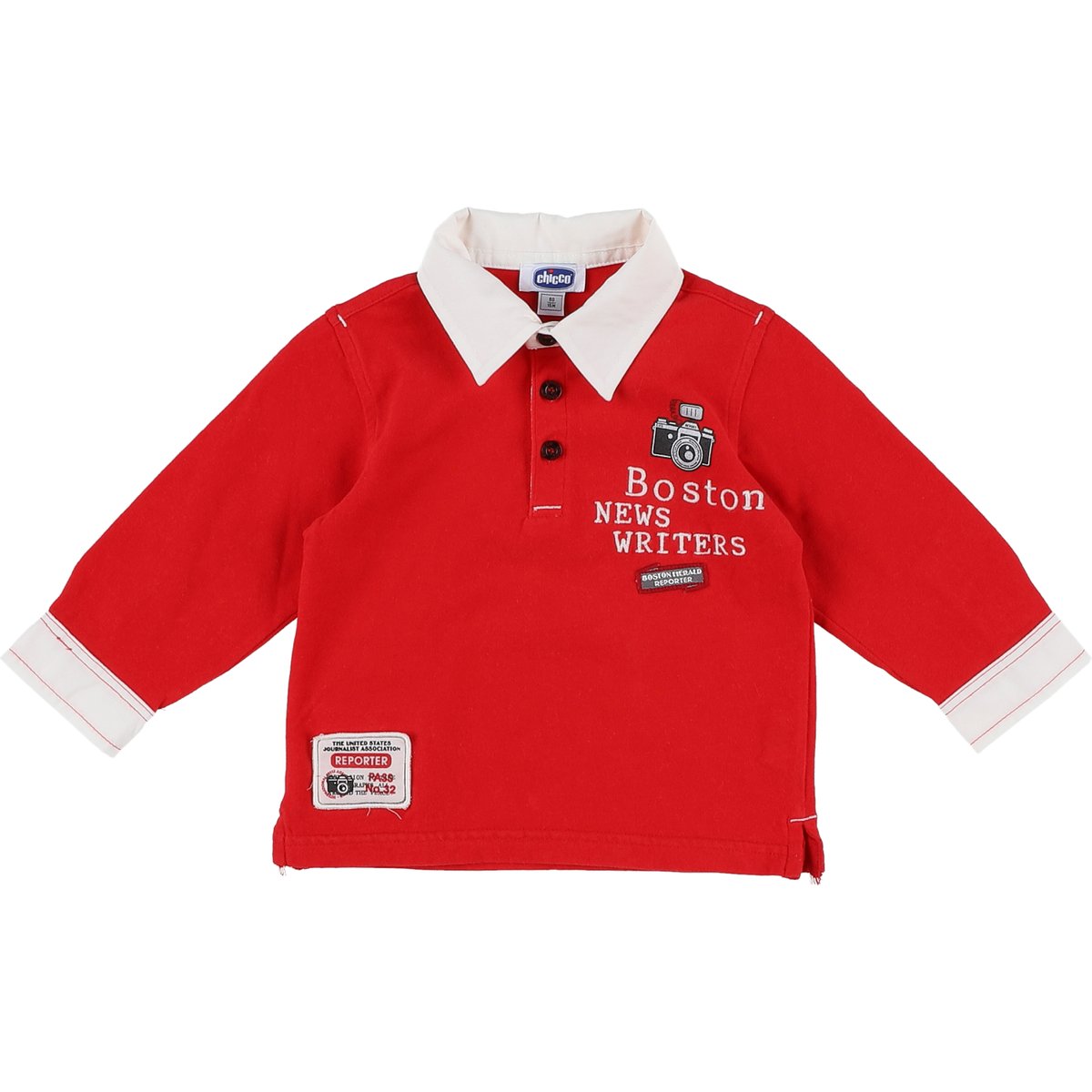 Polo - Très bon état blanc;rouge, CHICCO