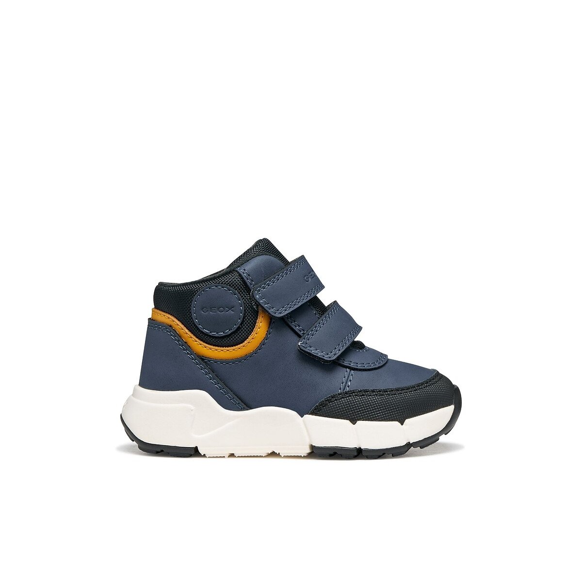 Baskets montantes à scratchs, FLEXYPER bleu marine/orange, GEOX