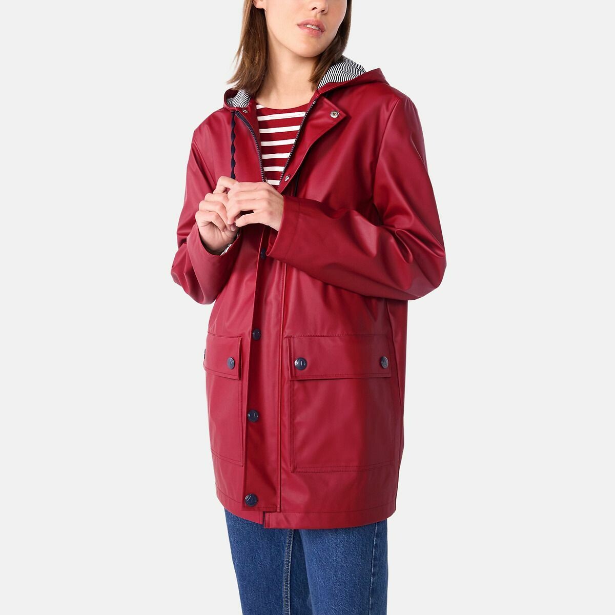 Iconic Waxed Jacket burgundy, PETIT BATEAU