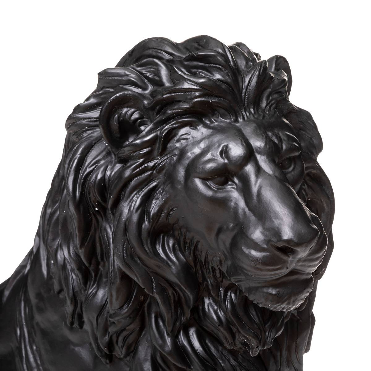 Statuette LION noir, ATMOSPHERA