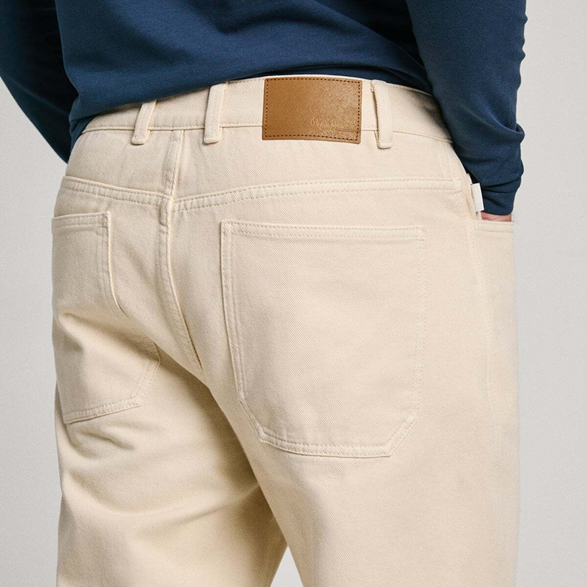 Pantalon Coupe Regular 5 Poches blanc ivoire, PEPE JEANS