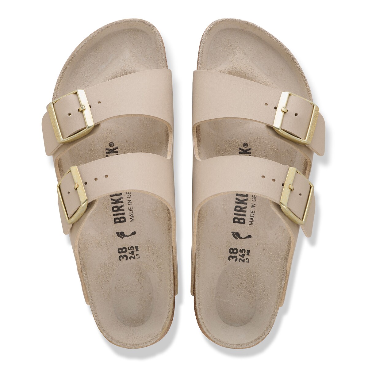 Mules double bride ARIZONA beige grisé, BIRKENSTOCK