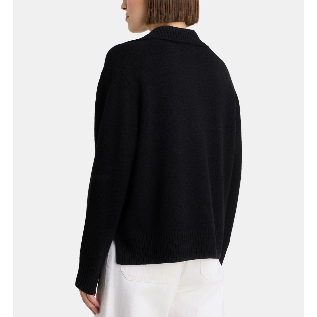 Pull droit frozon en cachemire noir, GALERIES LAFAYETTE