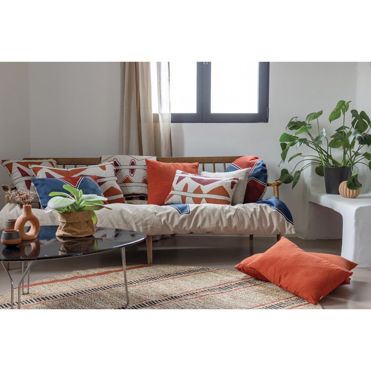 Coussin Mila rubis, VIVARAISE