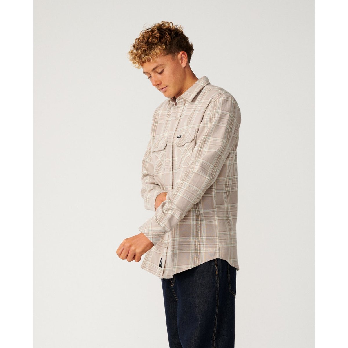 Chemise en flanelle GRIFFIN pierre, RIP CURL
