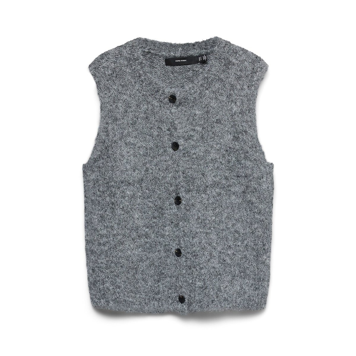 Gilet sans manches, boutonné gris, VERO MODA