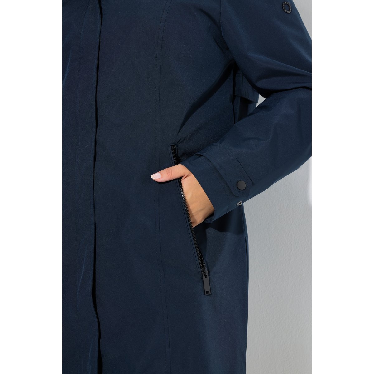 Trench-coat technique HYPRAR à capuche marine, ULLA POPKEN