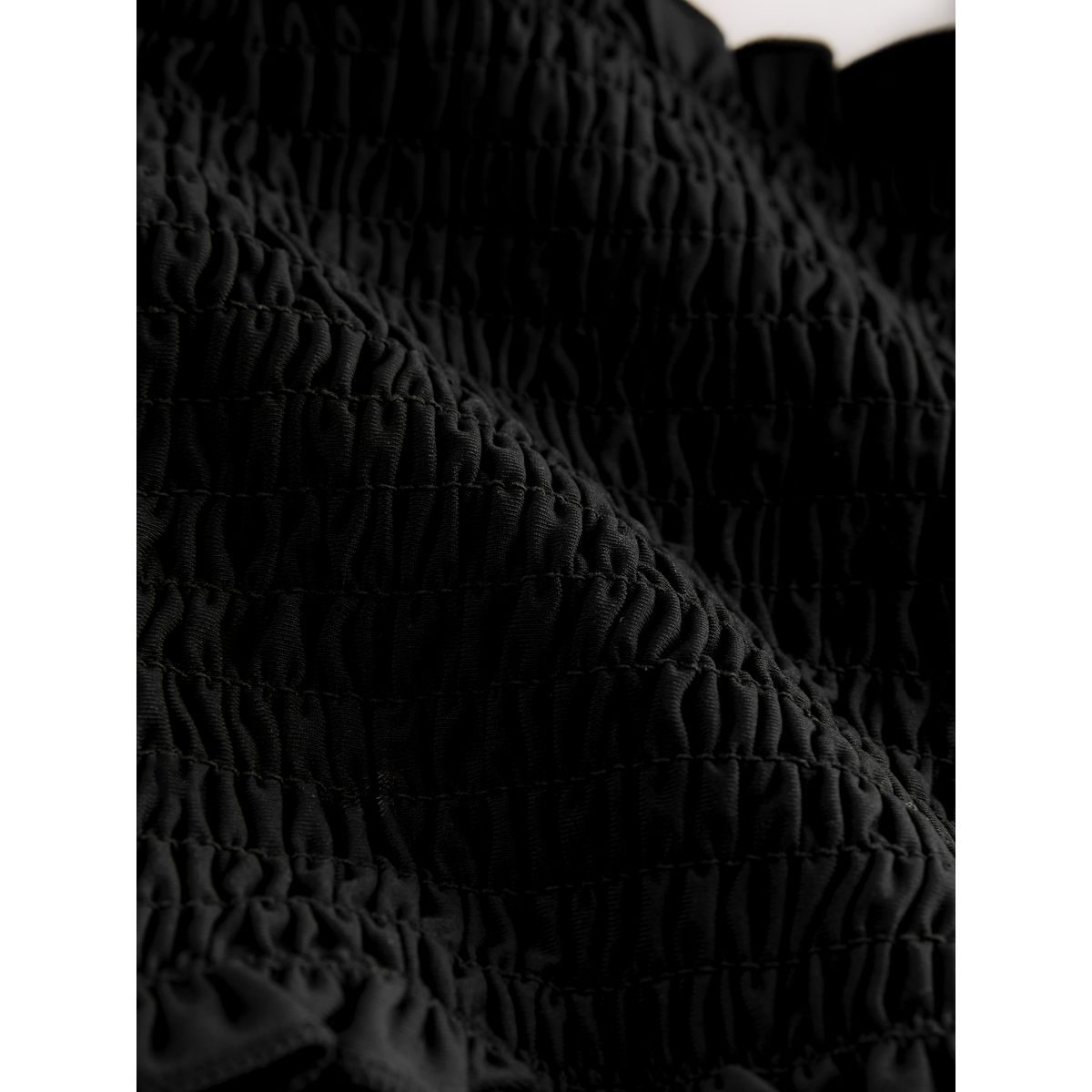 Haut de bikini bandeau froncé noir, NEXT