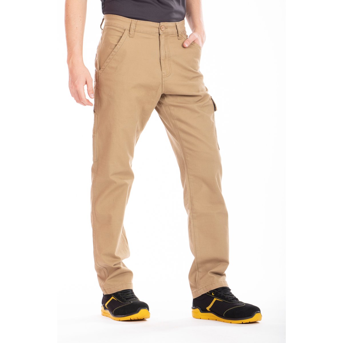 Pantalon de travail coupe charpentier stretch CARP beige, RICA LEWIS