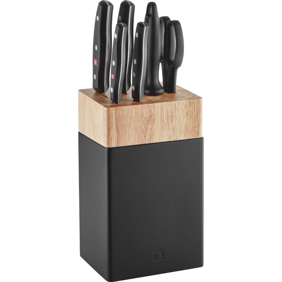 ZWILLING Signature Bloc de couteaux 7 pièces, fusil et ciseaux, acier inoxydable no-color, ZWILLING