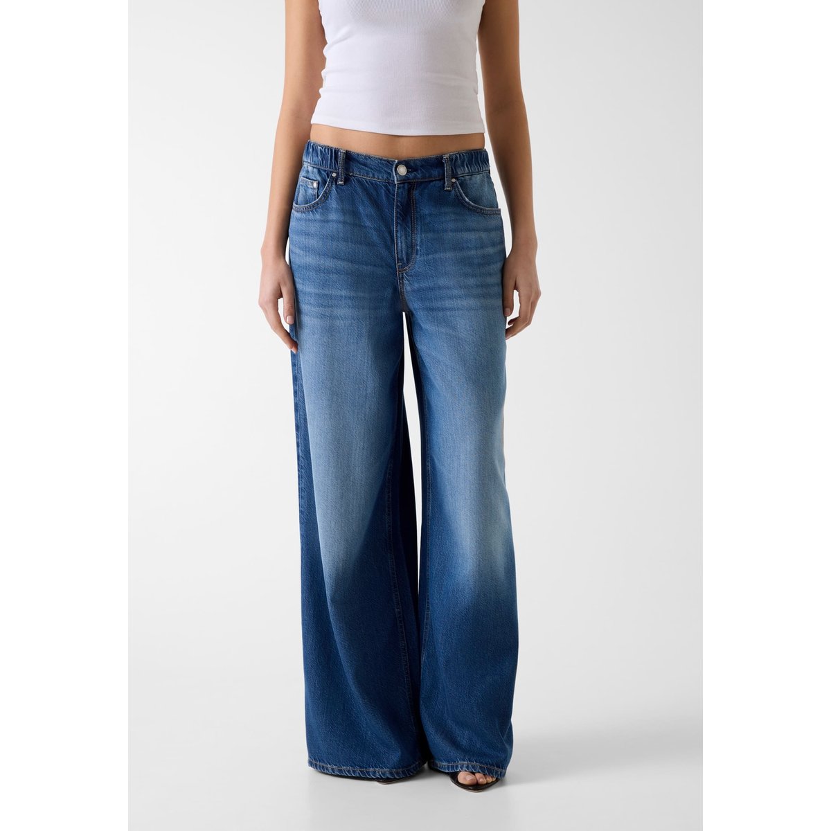 Jeans À Jambes Larges bleu, GUESS