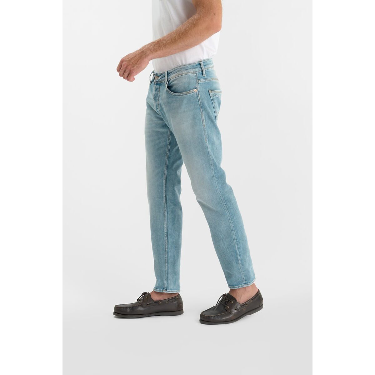 Jeans slim stretch 700/11, longueur 34 blue, LE TEMPS DES CERISES
