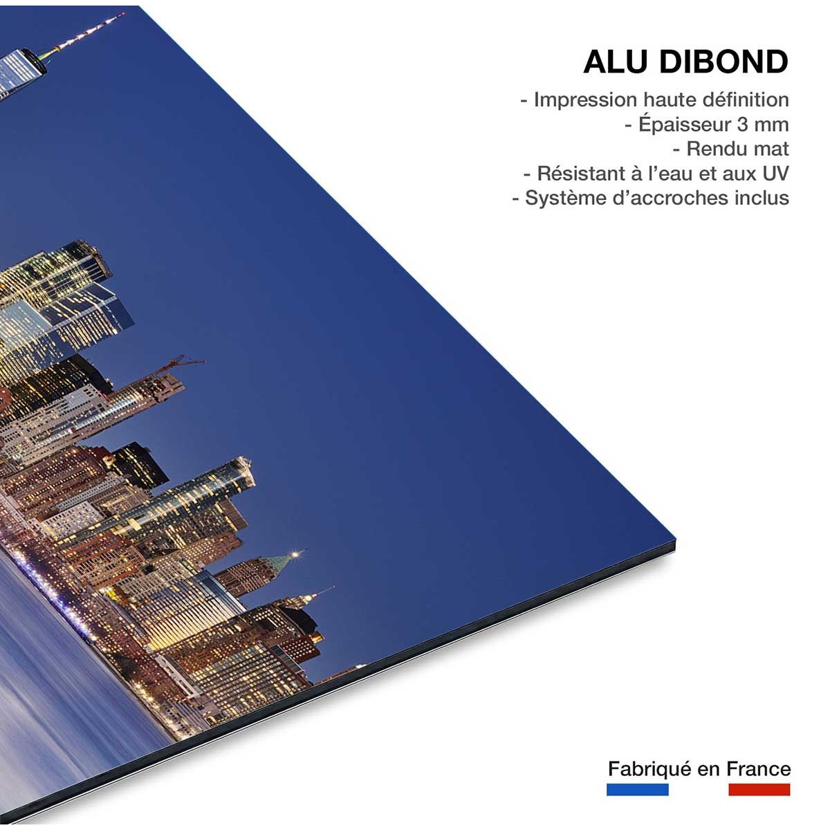 Tableau Manhattan skyline tableau alu dibond, HEXOA
