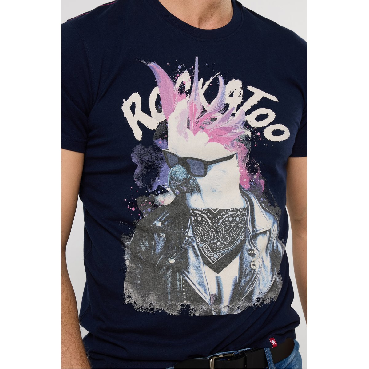 T-shirt graphique cacatoès rock bleu, JOE BROWNS